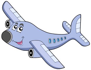 Poster - Cartoon airplane