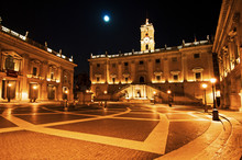 piazza del Campidoglio di notte - Roma - Italia