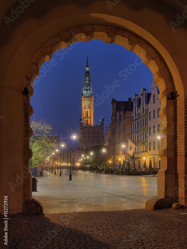 Nowoczesny obraz na płótnie Green Gate - Gdansk, Poland.