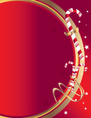 Poster - Candy cane background 3