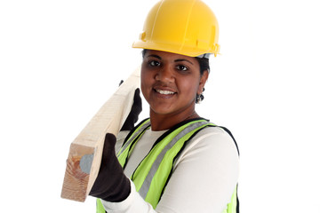 Poster - Woman Construction Worker