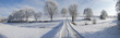canvas print picture - Winter panorama