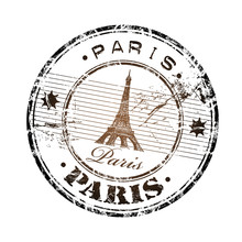 Paris Rubber Stamp