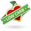 Low carb food label or stocker for packaging, web, or print