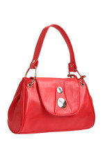Red Female Handbag Isolated On White