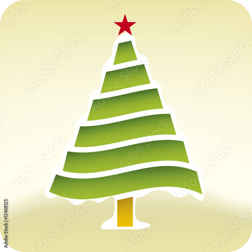 christmas snow tree