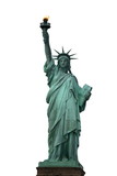Fototapeta Dziecięca - NY Statue of Liberty isolated on white