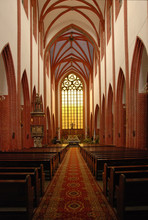 St Elizabeth Church Interior In Wroclaw, Poland