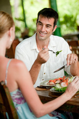 Couple Dining Together