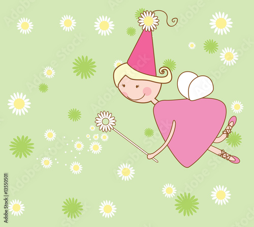 Foto-Vorhang - chamomile fairy (von waterlilly)