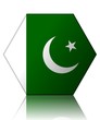 pakistan drapeau hexagone pakistan flag