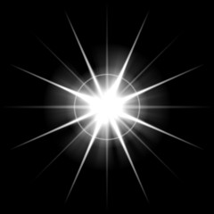 Wall Mural - bursting lens flare