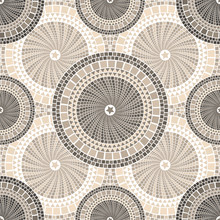 Spanish Mosaic Pattern In Barcelona Style Seamless Tileable
