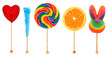Lollipops - candy on a stick