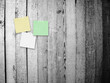 notes on wood plank background
