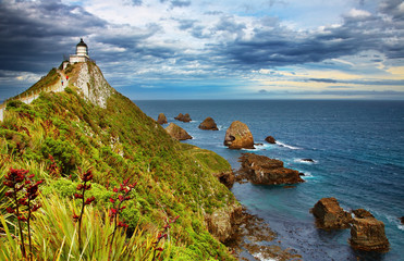 Canvas Print - Nugget Point Lighthouse, New Zealand