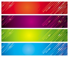 Canvas Print - Four multicolored banners