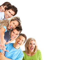 Wall Mural - young happy people