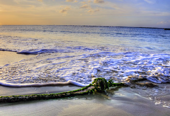 Wall Mural - Waves on a beach at Montego Bay, Jamaica, Carribean