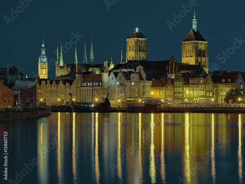 Nowoczesny obraz na płótnie Panorama of Gdansk