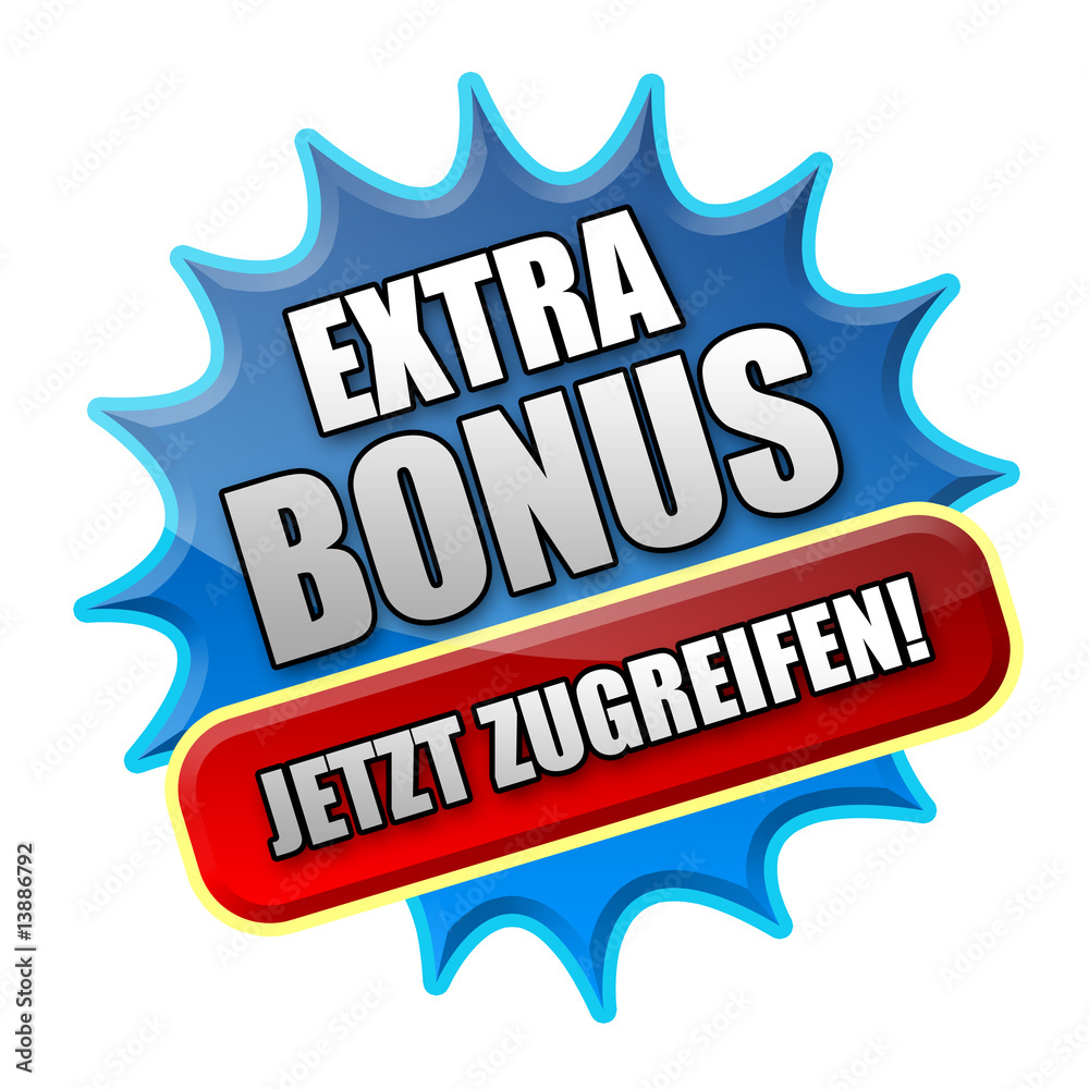 Stock-Illustration „Extra Bonus! Button“ | Adobe Stock