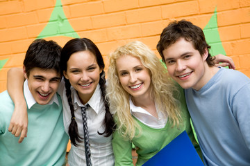 Poster - Joyful students