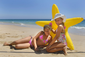 On the beach