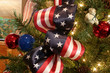 American christmas ribbon