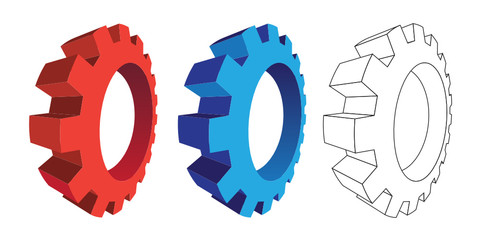 3D gears