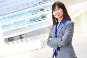 Pretty Asian Business Woman