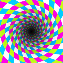 Checkered Spiral Background