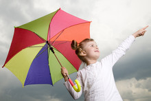 Little Girl With Umbrella