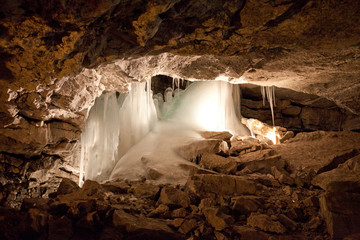 grotto in Kungur ice cave