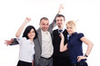 © Andreea Ardelean - Happy business team on an isolated white background