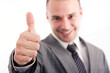 © Andreea Ardelean - Successful business man looking happy over a white background