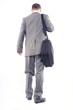 © Andreea Ardelean - Young businessman with a laptop bag isolated on white