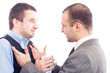 © Andreea Ardelean - Angry business men fighting on a white background