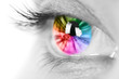 Leinwandbild Motiv Colorful eye