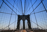 Fototapeta Mosty linowy / wiszący - Brooklyn Bridge_USA