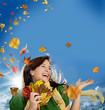 canvas print picture - joyful autumn 2
