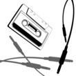 music cassette vector