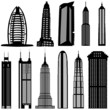 skyscraper buildings vector