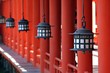 Lanterns at Miyajima's Itsukushima Shrine - Japan