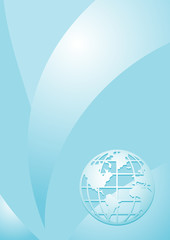 Blue vertical vector background