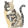 gatto mosaico