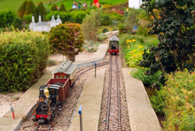 Model Of The Railway In The Open-air Museum In The Netherlands