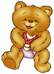 Sticker - cute bear