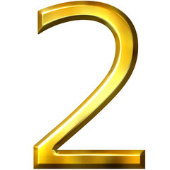 3d golden number 2