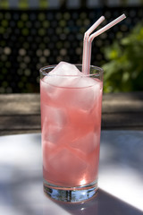 Glass of Pink Lemonade