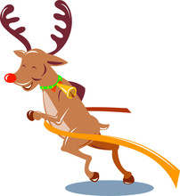 Rudolph Red Nosed Reindeer Running Race